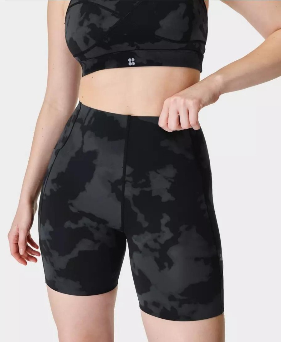 SWEATY BETTY Pants & Shorts | Power Ultra Sculpt High Waist Sb8962A Black-Fade-Print