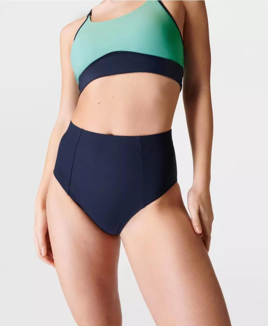 SWEATY BETTY Swimwear | Brook High Waist Xtra Life Bik Sb8255 French-Navy-Blue