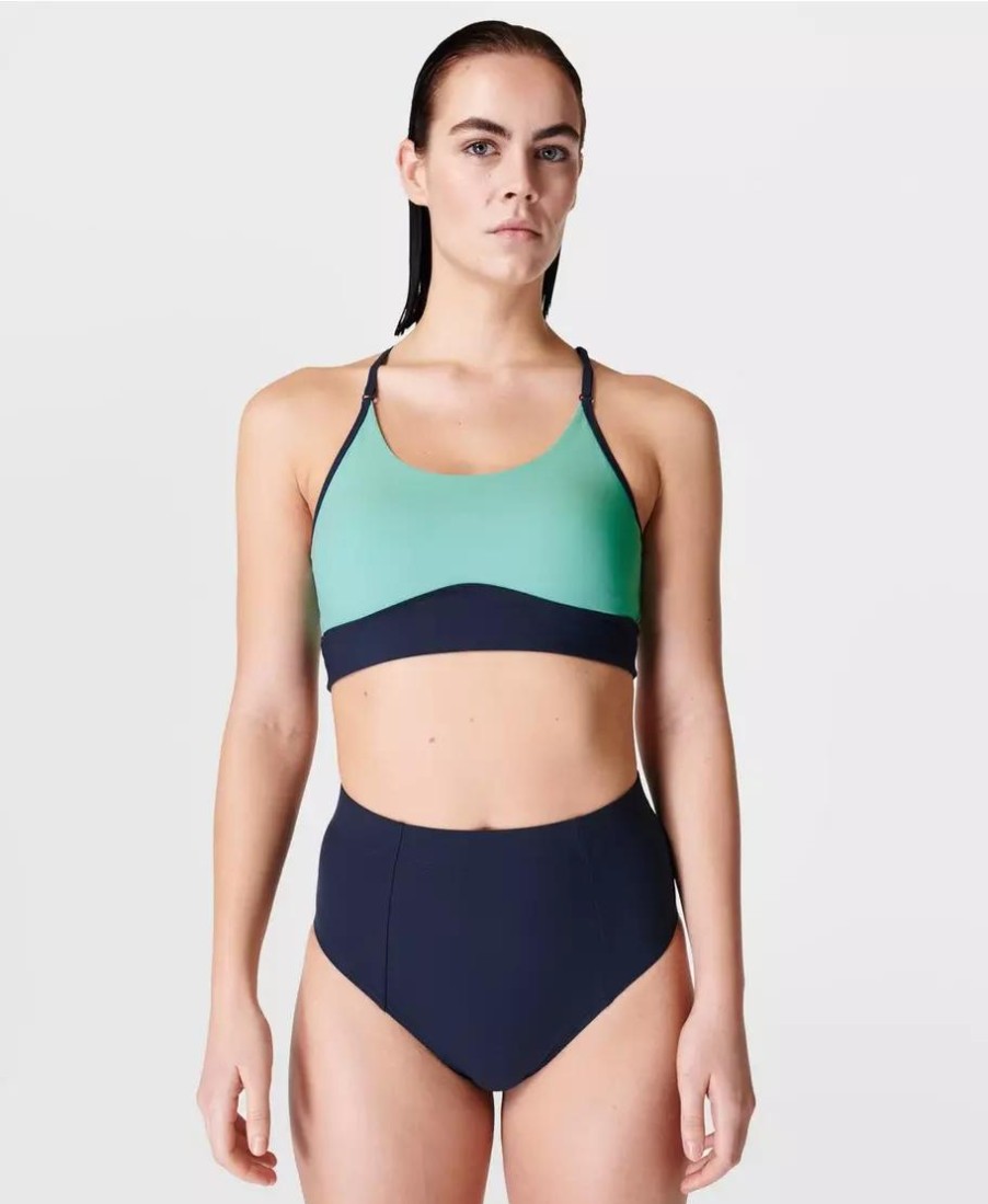 SWEATY BETTY Swimwear | Brook High Waist Xtra Life Bik Sb8255 French-Navy-Blue