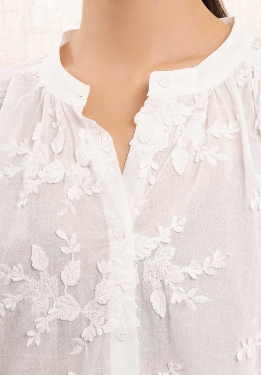 CLEMENCE Tops & Shirts | Blouse Sc97 Blanc