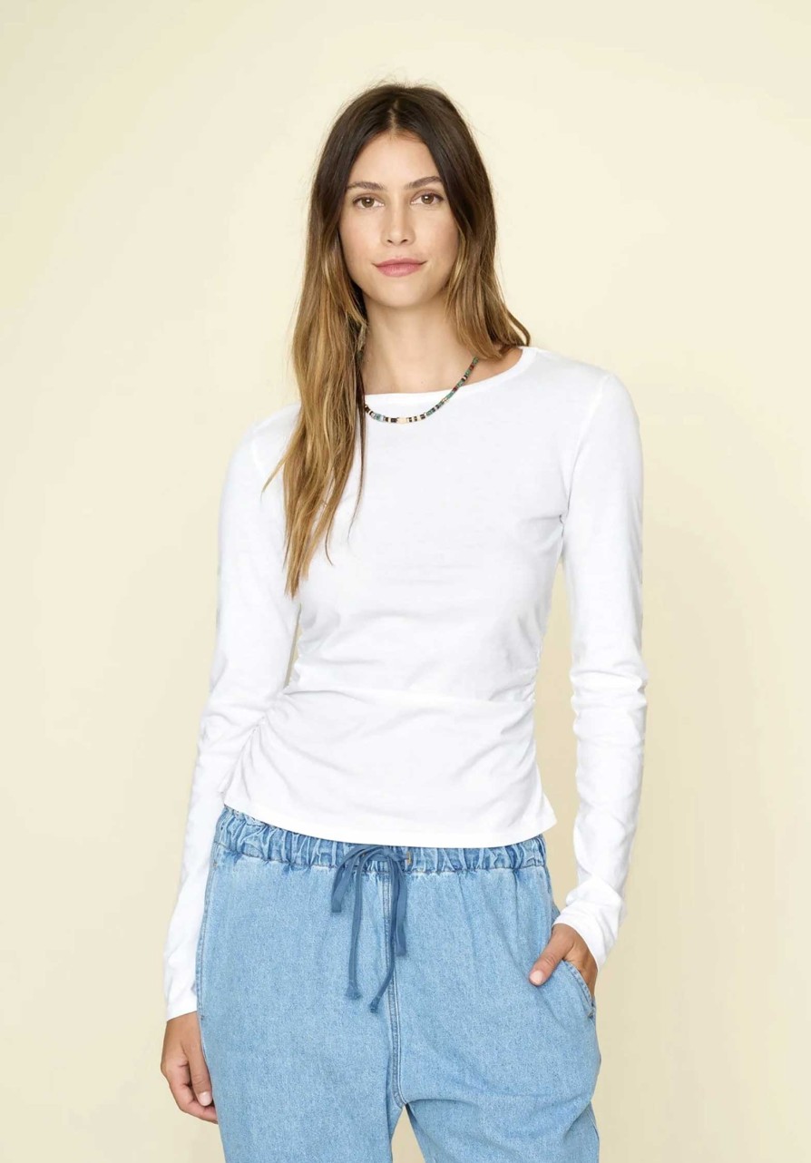 XIRENA Tops & Shirts | Tshirt X356322 Frankie L S Top White