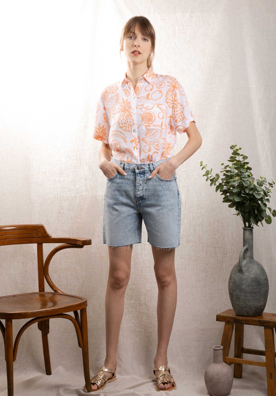 ACQUAVERDE Pants & Shorts | Short Reed Reedde Neige-Blue