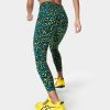 SWEATY BETTY Leggings | Power 7/8 Workout Leggings Sb5400A 78 Blue-Pixel-Leopard-P