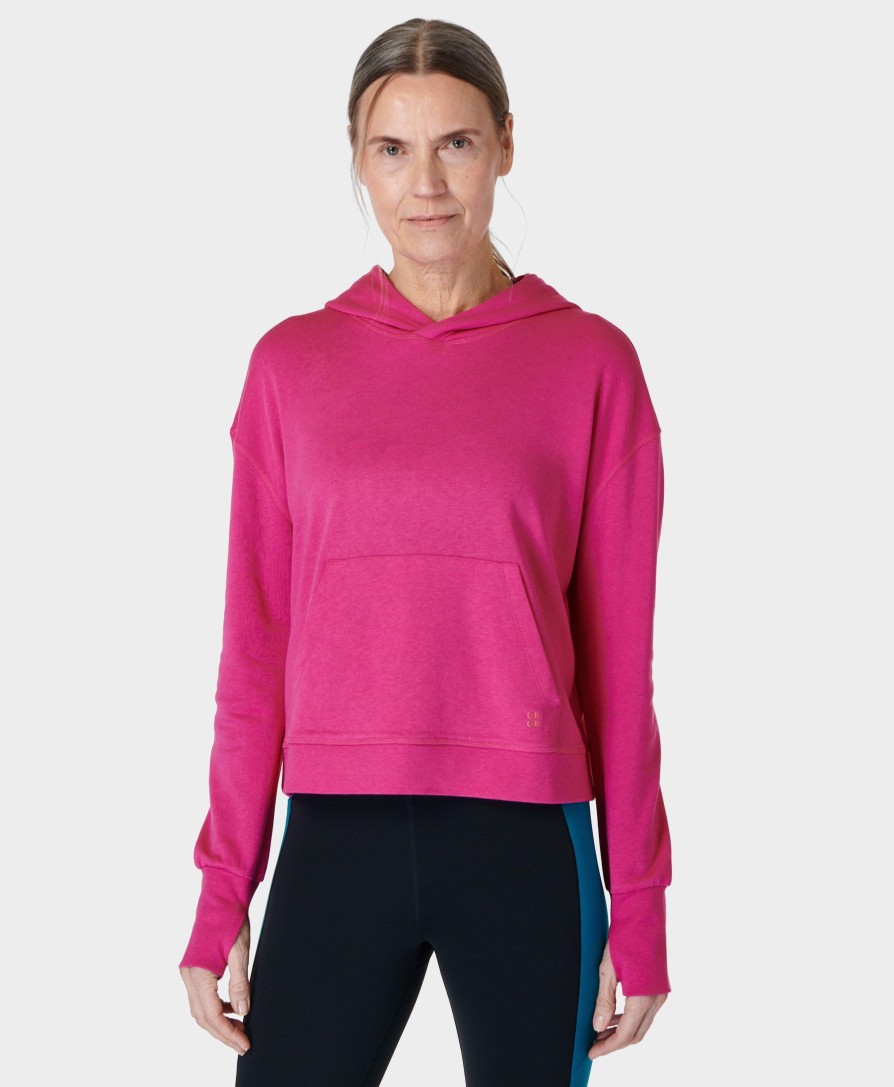 SWEATY BETTY Sweaters & Cardigans | After Class Hoody Sb9586 Beet-Pink