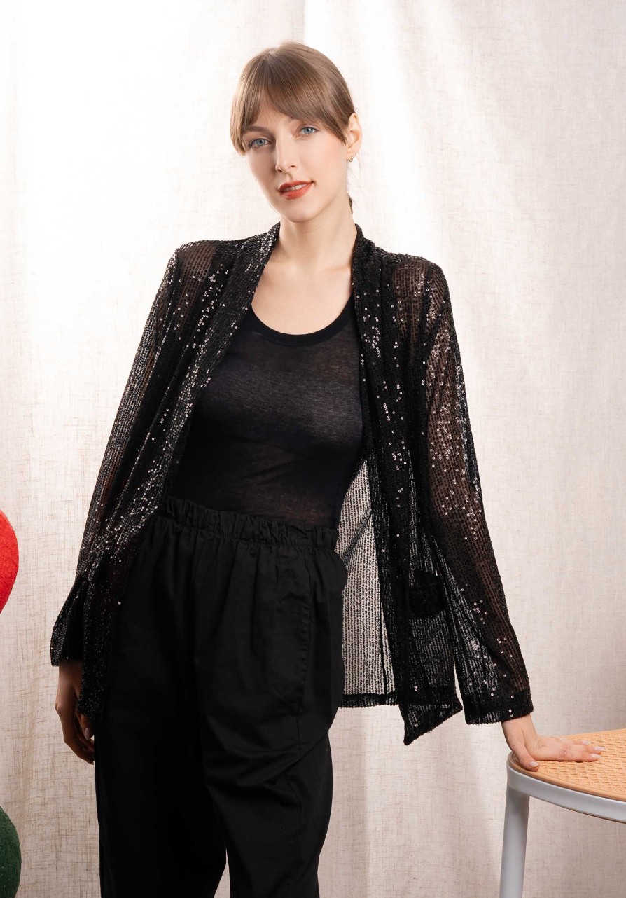 CLEMENCE Sweaters & Cardigans | Cardigan H3613-Z1 Black