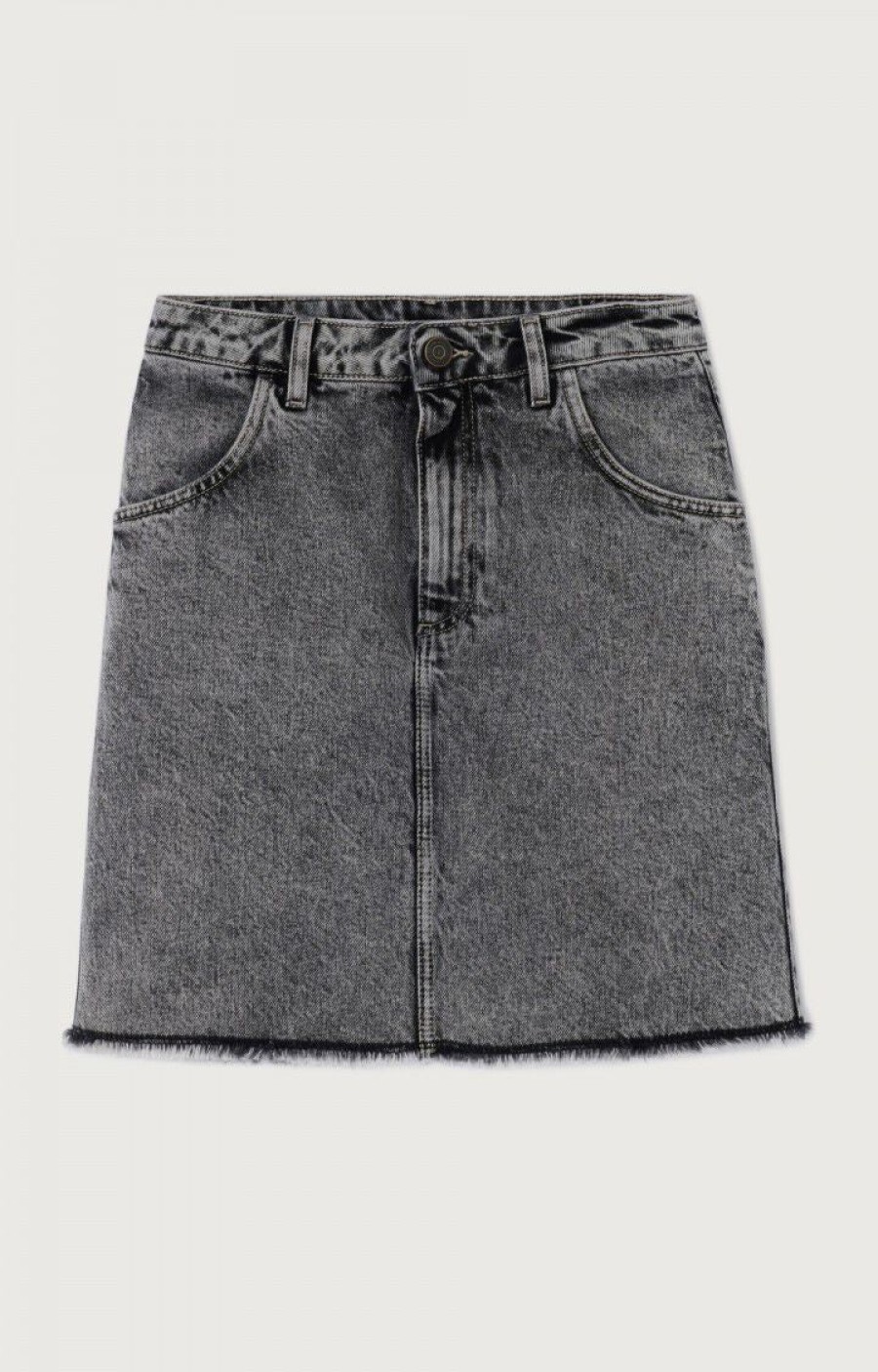 AMERICAN VINTAGE Pants & Shorts | Denim Skirt Yop13E Grey-Salt-An