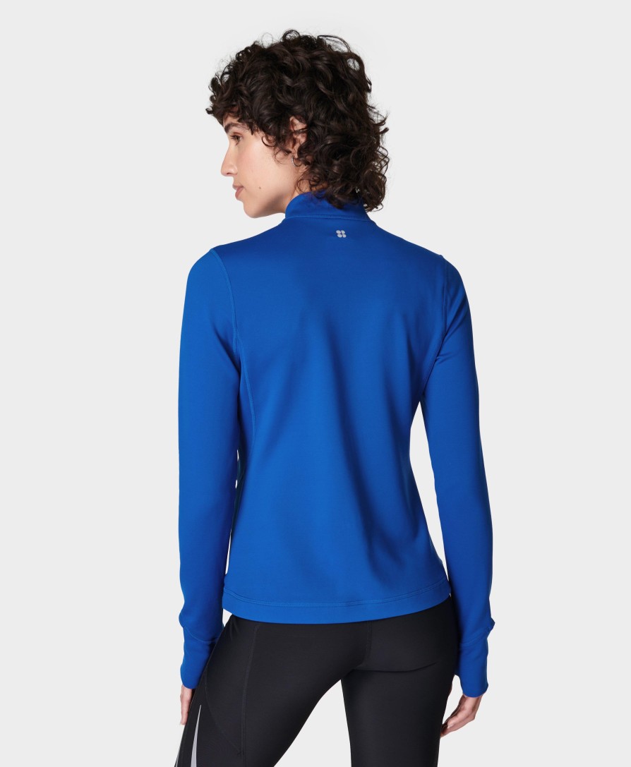 SWEATY BETTY Sweaters & Cardigans | Therma Boost Running Half Zip Sb9581 Lightning-Blue