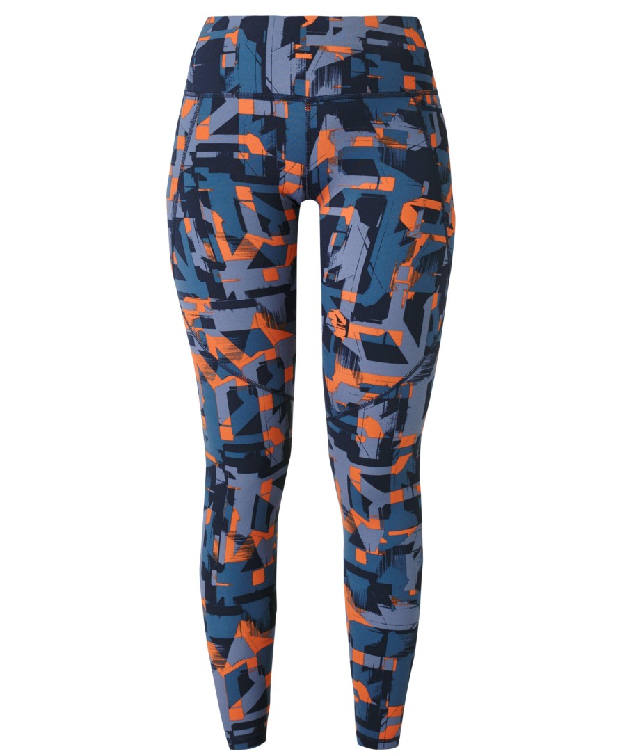 SWEATY BETTY Leggings | Power 7/8 Workout Leggings Sb5400A 78 Blue-Speed-Geo-Print