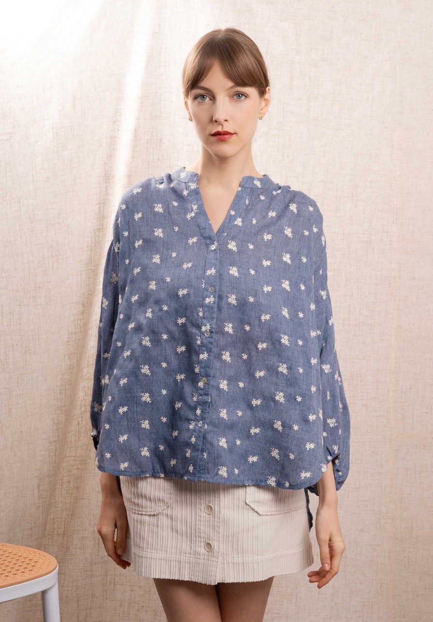 CLEMENCE Tops & Shirts | Blouse Kc795 Marine