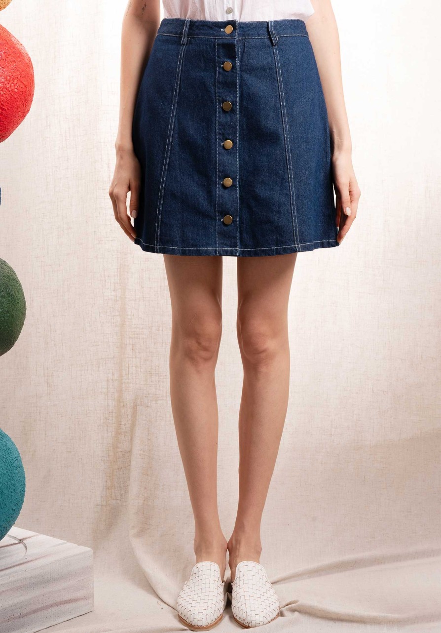 CLEMENCE Pants & Shorts | Denim Skirt J94163 Fronce