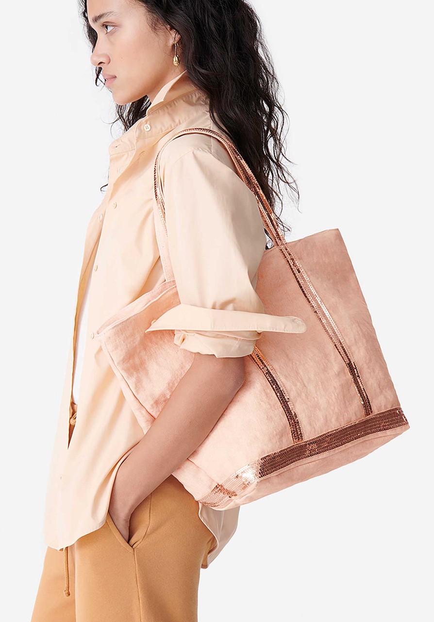 VANESSA BRUNO All Bags | Tote Bag Linen Cabas L Ve31-V40315 Petal