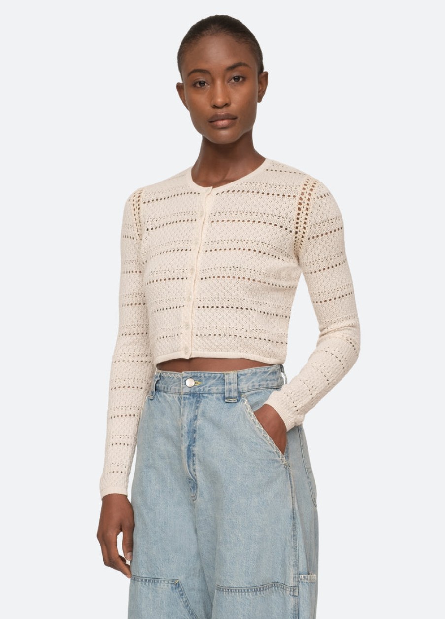 SEA NY Sweaters & Cardigans | Cardigan Syble Pointell Ss24-065 Cream