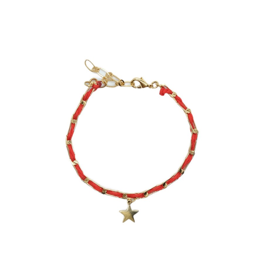 MONSENS All Jewelry | Bracelet Bracelet Bapt Bracelet Bapteme Rouge