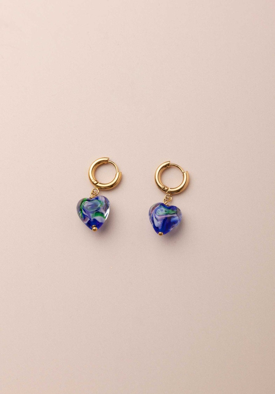 LES CLEIAS All Jewelry | Earring Titanic A2041Er03-2 Navy-Glass