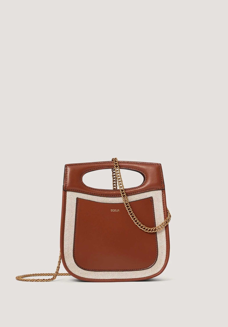 SOEUR All Bags | Bag Cherimini Beige-Cognac