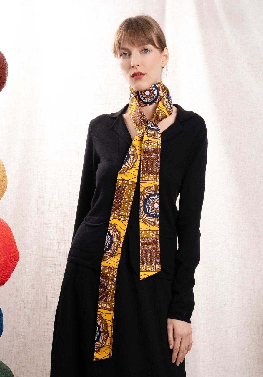 CLEMENCE Shop Scarfs & Belts | Belt Belt1 Brown-Yellow