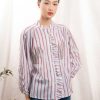 RUE MADAME Tops & Shirts | Blouse 19789 Brode Light-Blue