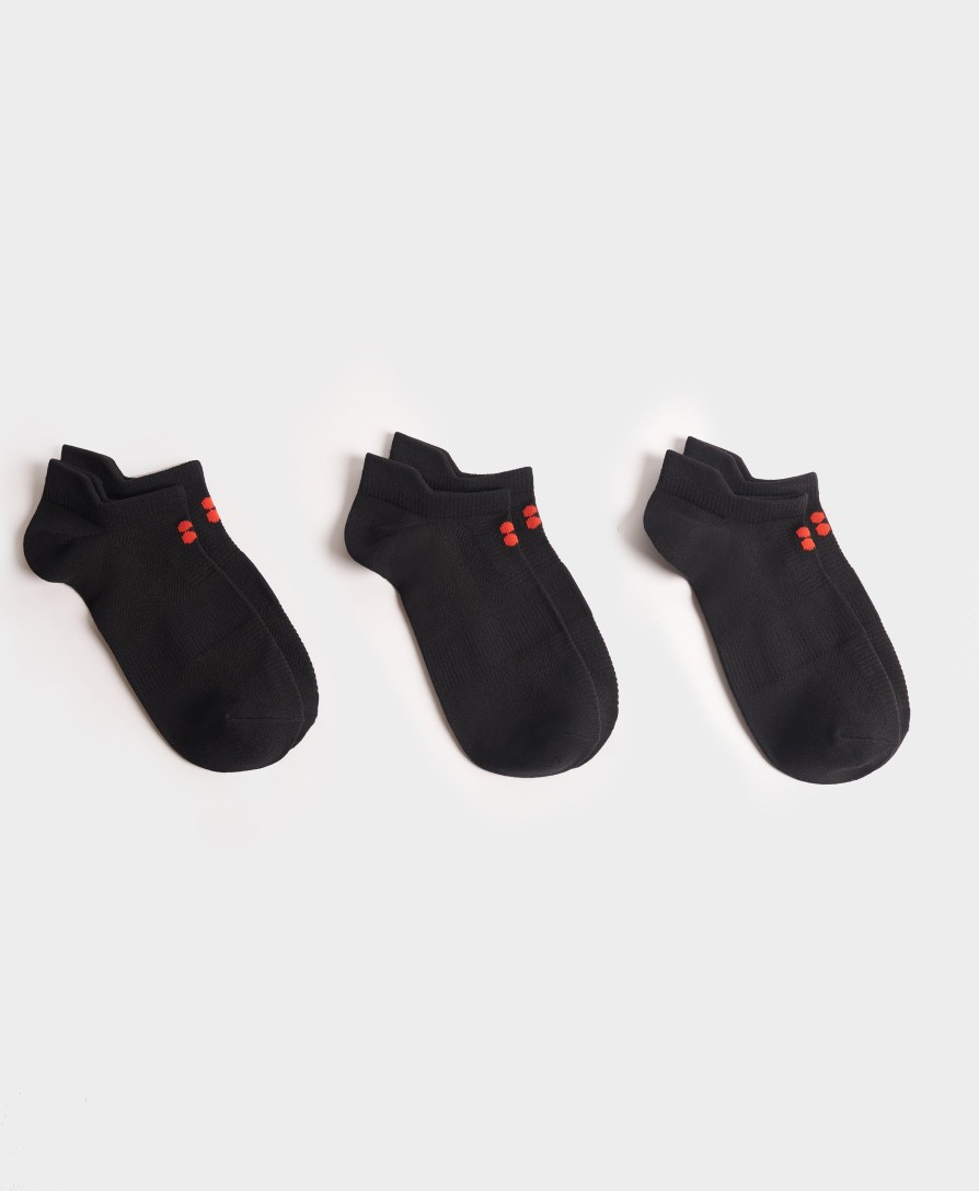 SWEATY BETTY All Shoes & Socks | Lightweight Trainer Socks 3 Pa Sb6050 25 Black-B