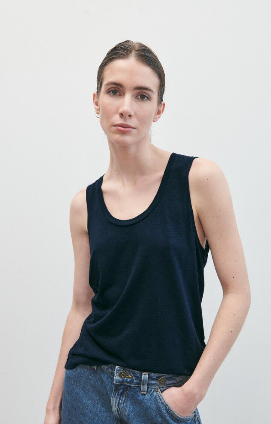 AMERICAN VINTAGE T-Shirts | Tank Jac47 Navy