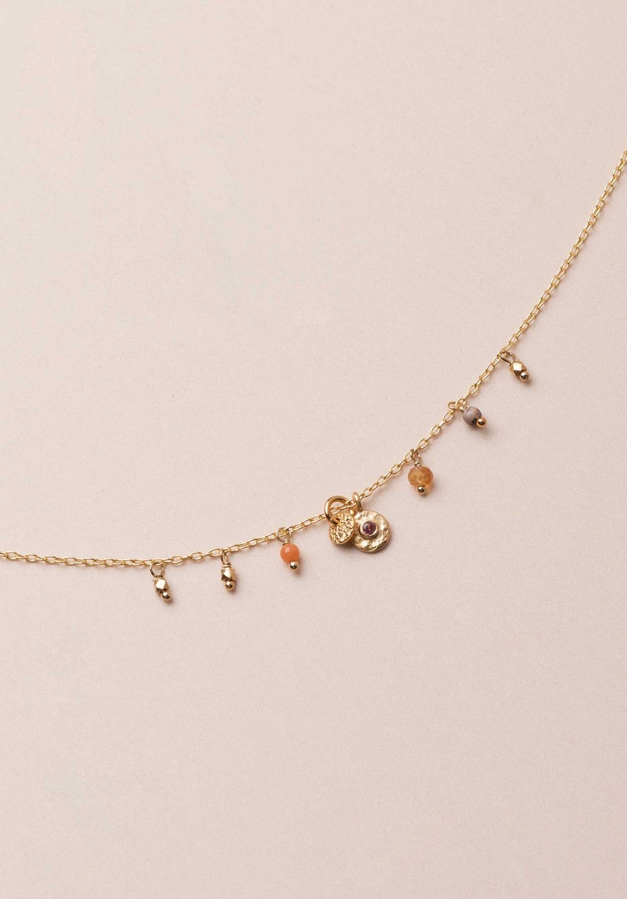 5OCTOBRE All Jewelry | Necklace Mini Loop Tourmaline-Rose