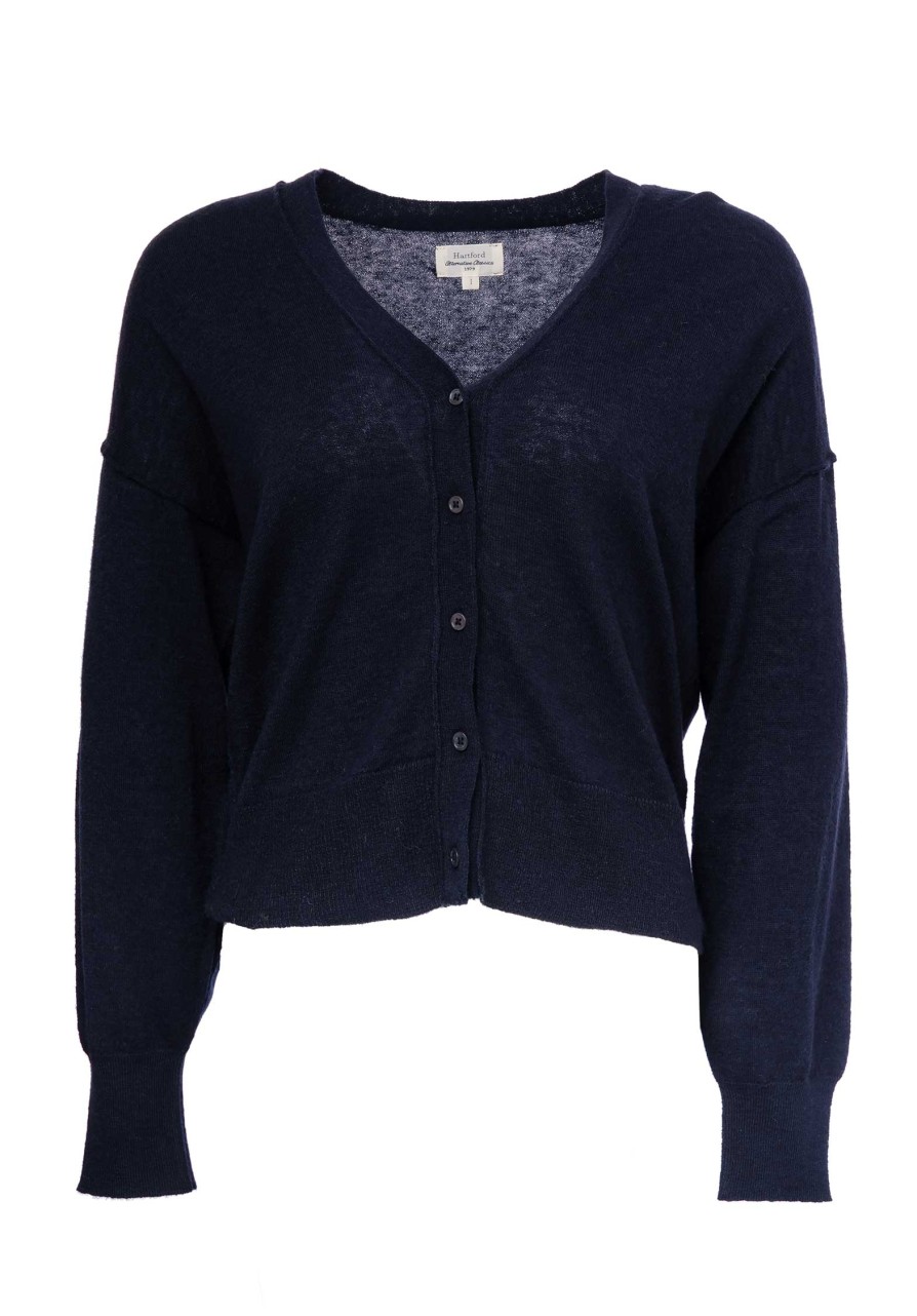 HARTFORD Sweaters & Cardigans | Cardigan Mobius Bamx5 Mobius Bamx518 05-Navy