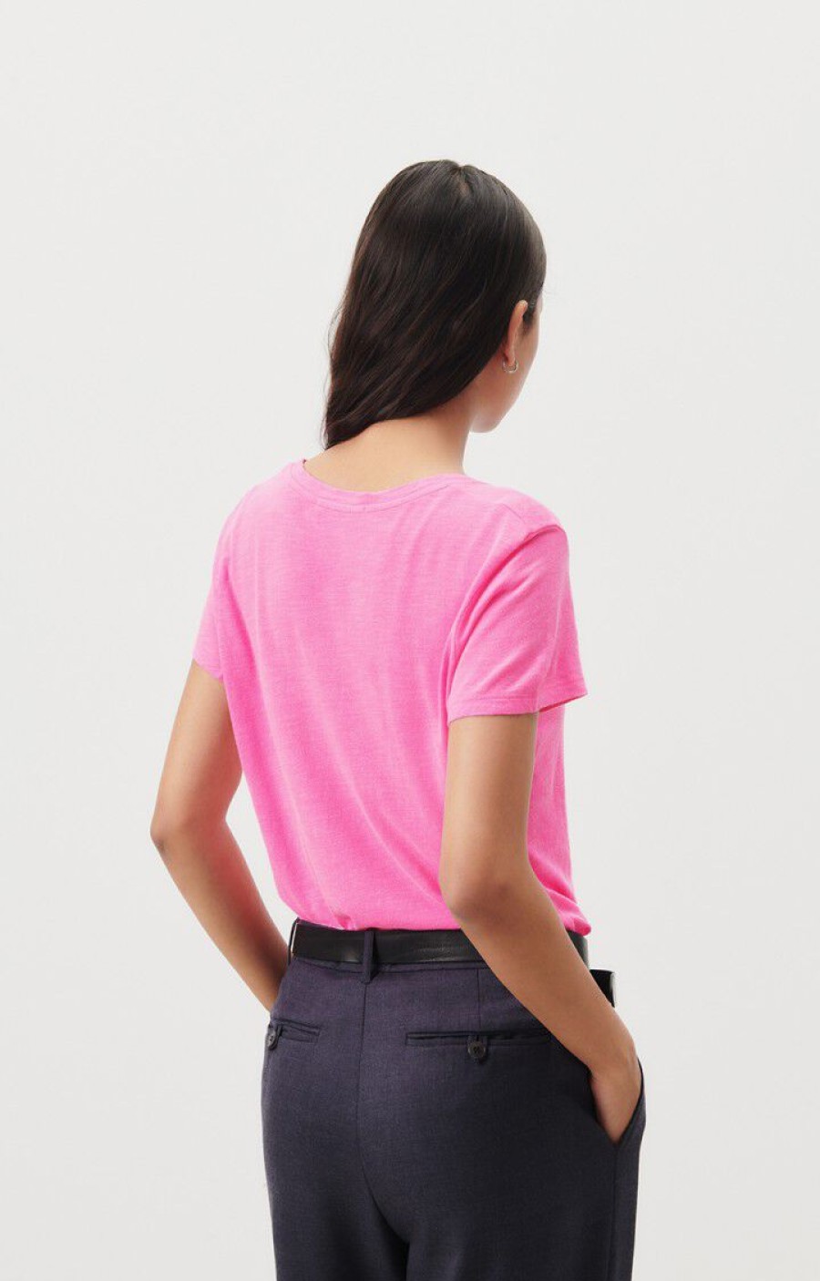 AMERICAN VINTAGE Tops & Shirts | Tshirt Jac48V Rose-Fluo