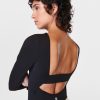 SWEATY BETTY Tops & Shirts | All Day Long Sleeve Bodysuit Sb9665 Black