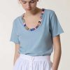 LEON & HARPER Tops & Shirts | Tshirt Tizia Jc0 Tizia Jc05 Beads Sky