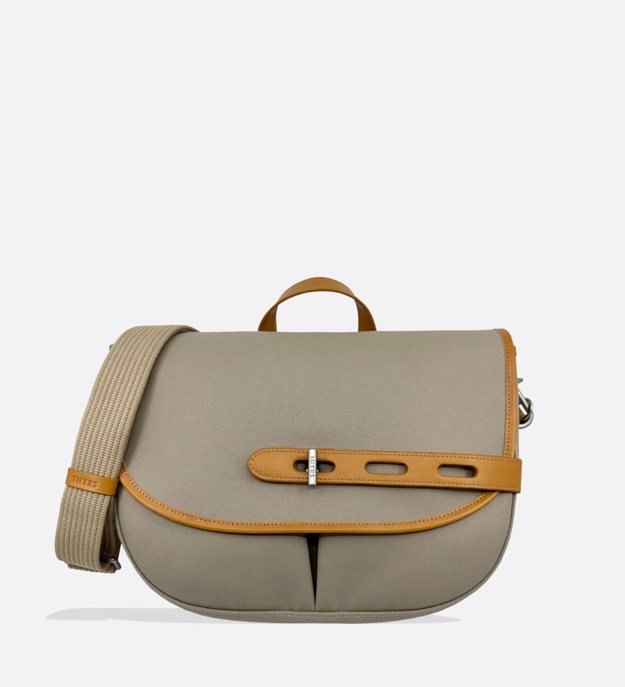 THYRS All Bags | Crossbody Bag Double Twi Double Twill M Beige-Argile