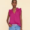 XIRENA Tops & Shirts | Blouse X5Ctp112 Bex Top Pink-Plum