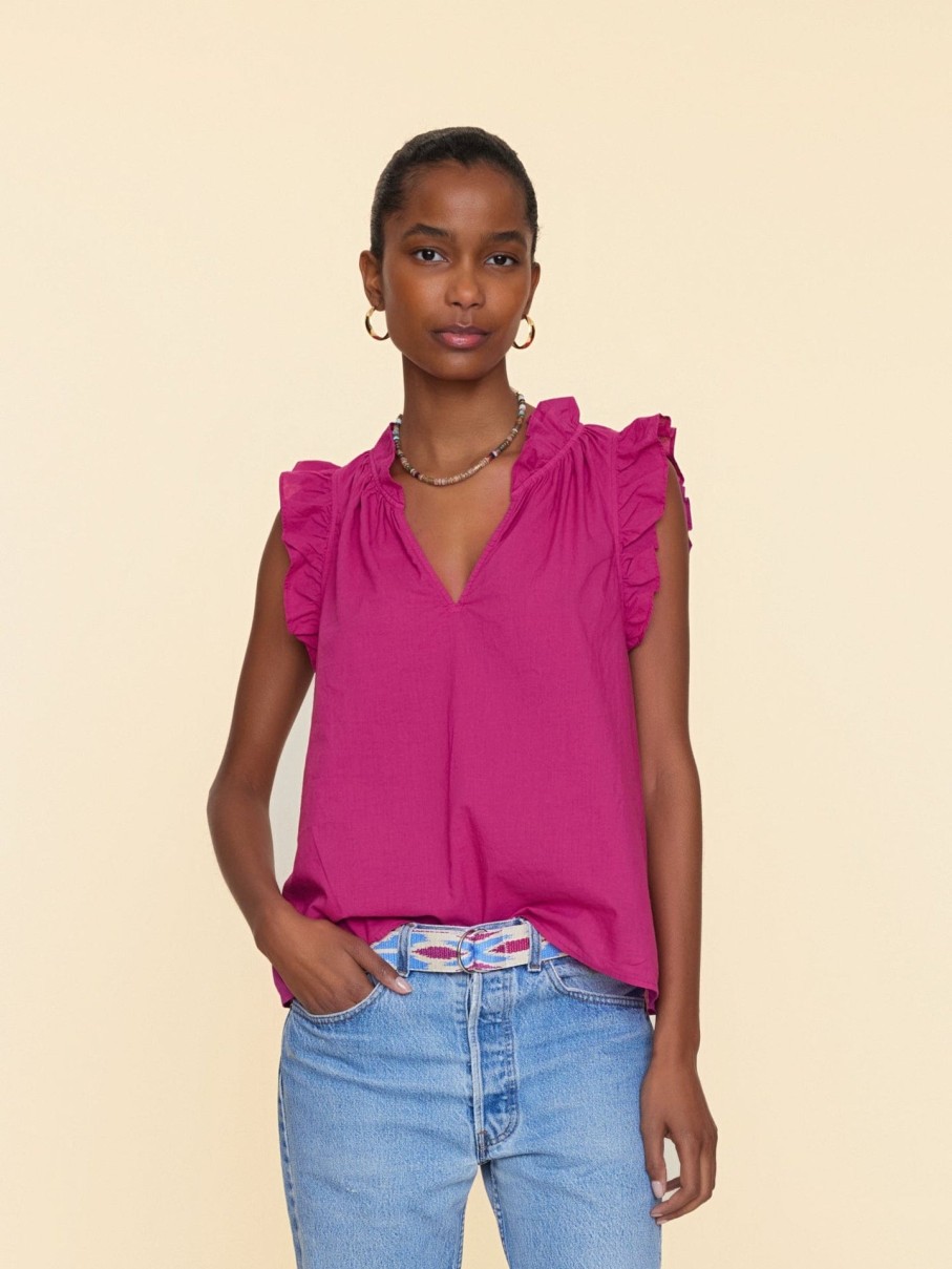 XIRENA Tops & Shirts | Blouse X5Ctp112 Bex Top Pink-Plum