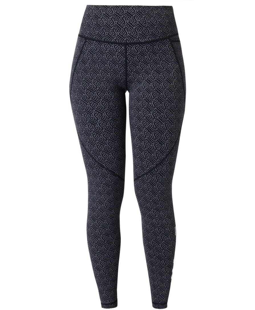 SWEATY BETTY Leggings | Power 7/8 Workout Leggings Sb5400Ar78 Black-Chain-Reflecti