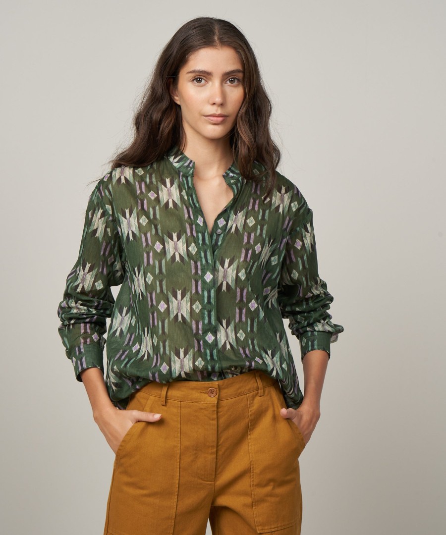 HARTFORD Tops & Shirts | Blouse Camu Baca623 03-Green