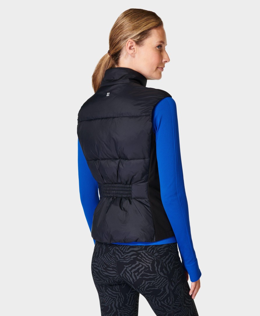 SWEATY BETTY Coats | Accelerate Elite Gilet Sb8812 Black