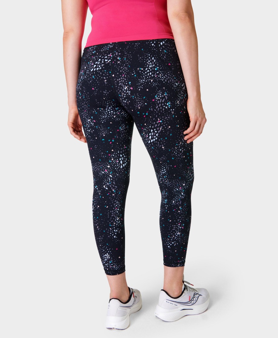 SWEATY BETTY Leggings | Power 7/8 Workout Leggings Sb5400A 78 Grey-Hybrid-Geo-Prin