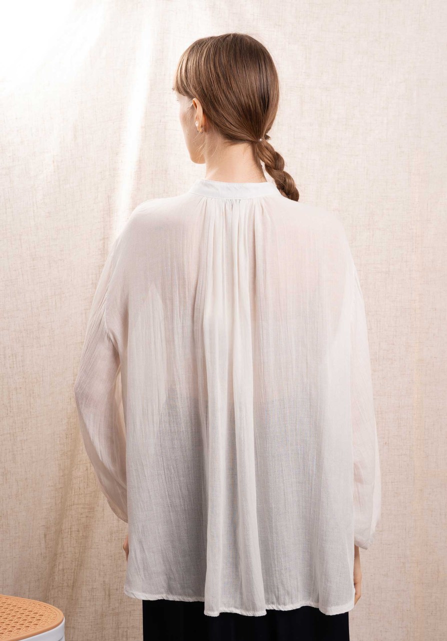 CLEMENCE Tops & Shirts | Blouse 13338 White