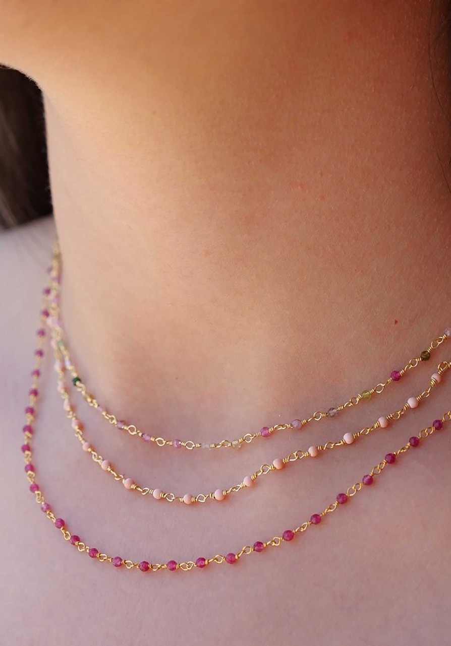 UNE A UNE All Jewelry | Necklace Cifr Framboise