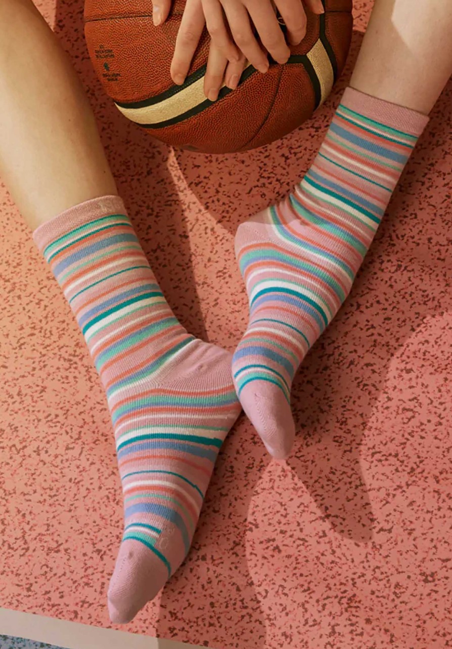 PLAYFUL SOCKS All Shoes & Socks | Socks Tripe Heritage Multi S Pink