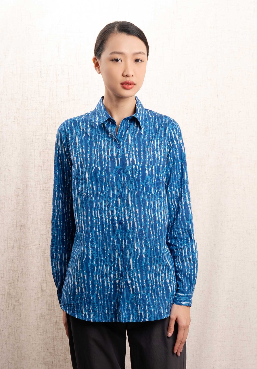 RUE MADAME Tops & Shirts | Shirt Gspro-3Br Navy-Blue