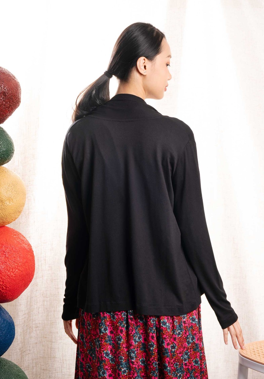 MAJESTIC Sweaters & Cardigans | Cardigan 001-Fgi161 Noir