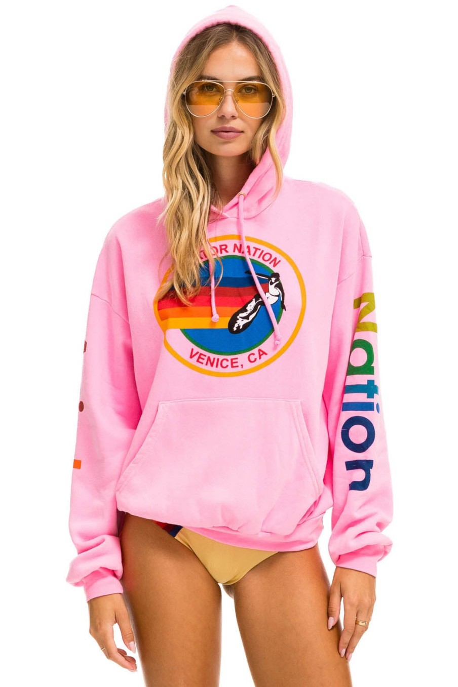 AVIATOR NATION Tops & Shirts | Hoodie Aviator Natio Hdprxan Neon-Pink