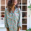 FRANK AND EILEEN Tops & Shirts | Shirt Eileen Eileen Casual Co Pink-Green-Blue-Flor