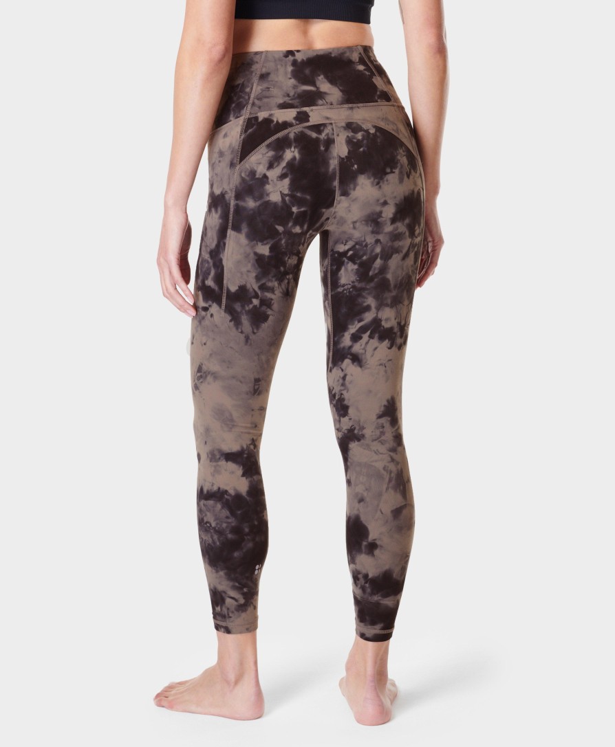 SWEATY BETTY Leggings | Super Soft 7/8 Yoga Leggings Sb6916A 7878 Mocha-Brown-Spray-Dy