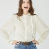 SWILDENS Tops & Shirts | Blouse Ch23013 Mozart Ecru