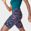 SWEATY BETTY Pants & Shorts | Power 6 Biker Shorts Sb4822Ap R Pink-Scattered-Petal