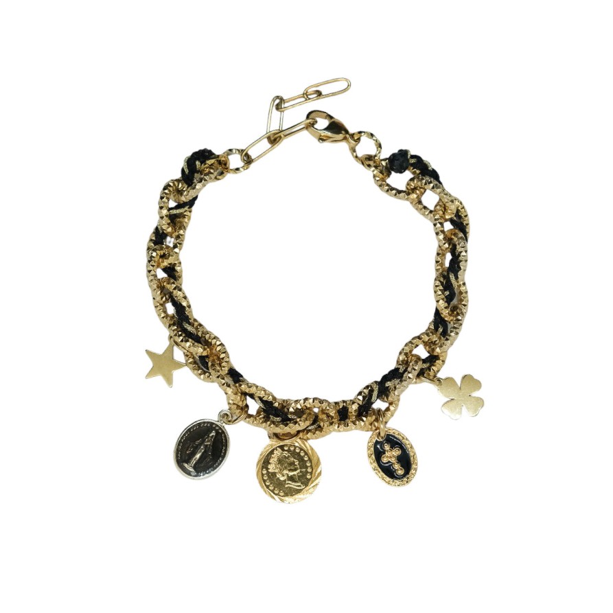 MONSENS All Jewelry | Bracelet Bracelet Byza Bracelet Byzance Noir