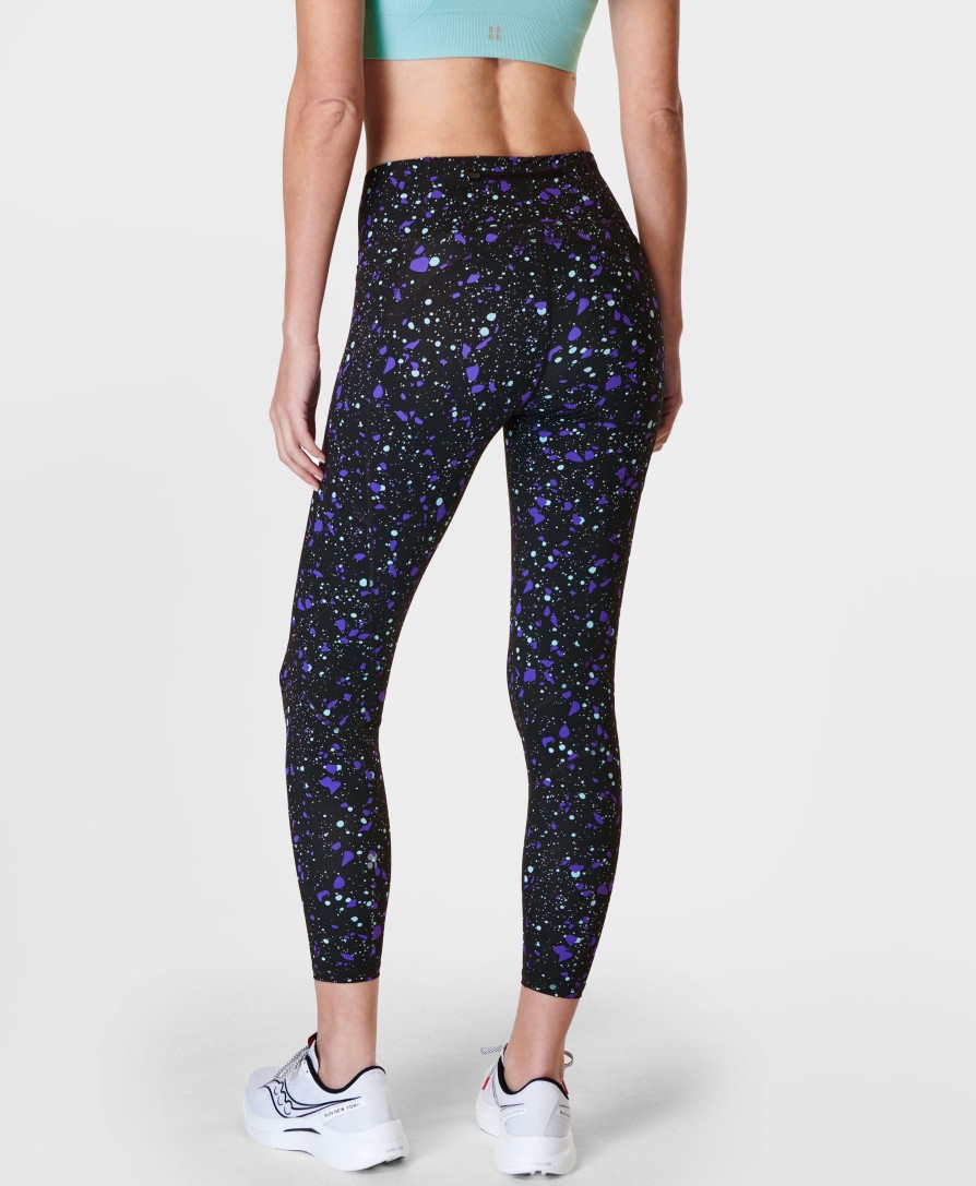 SWEATY BETTY Leggings | Zero Gravity 7/8 Leggings Sb918778A Purple-Marble-Terazz