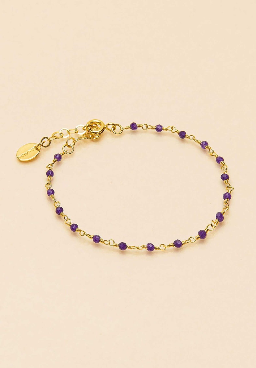 UNE A UNE All Jewelry | Bracelet Briam Amethyste