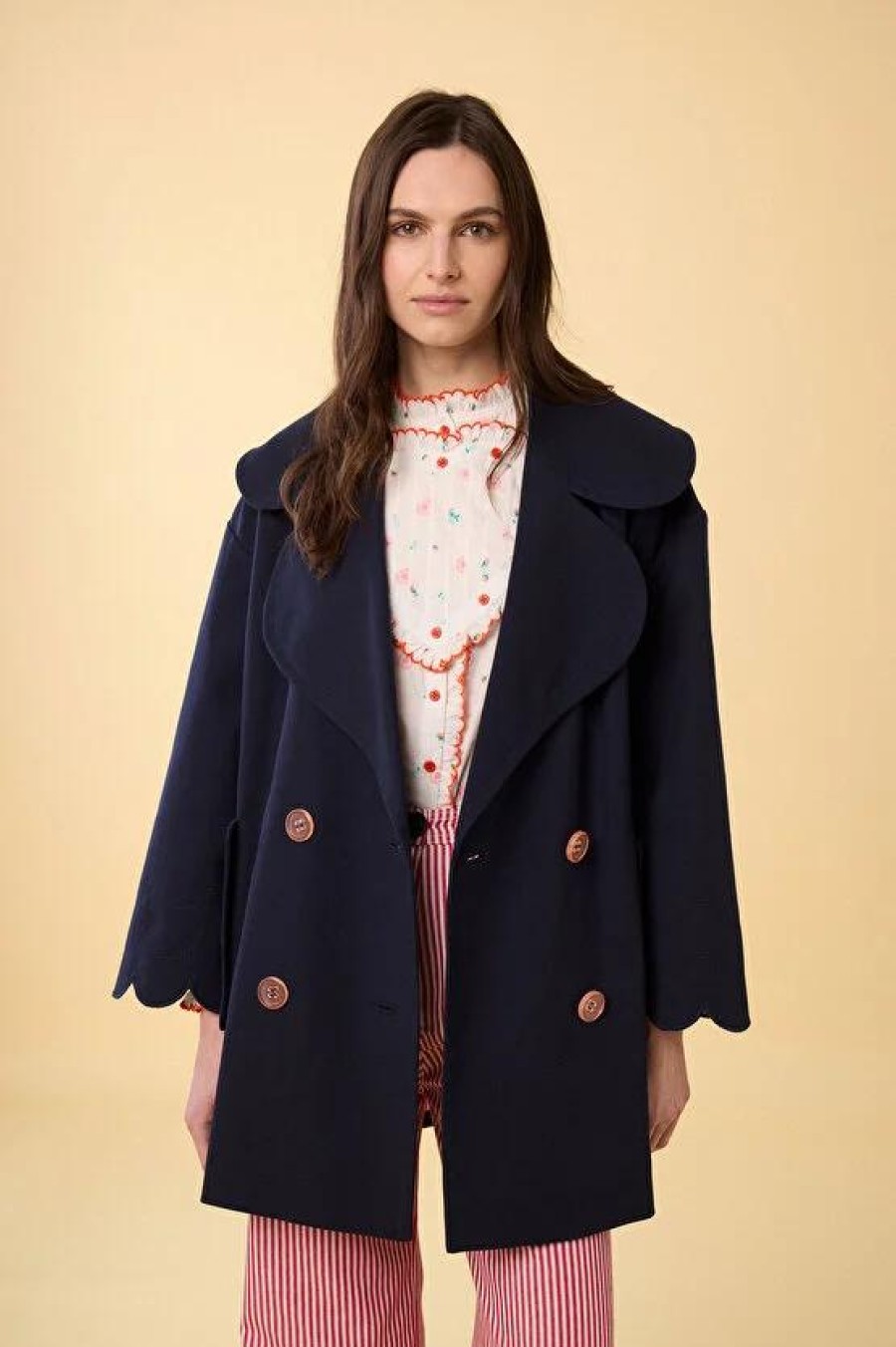 MANOUSH Coats | Coat E24Naca Navy