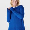 SWEATY BETTY Sweaters & Cardigans | After Class Longline Sweatshir Sb8985 Lightning-Blue